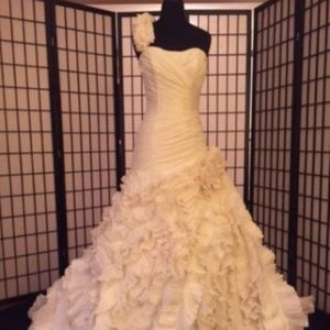 Maggie Sottero Dress "Gracie" Sz 10 Ex Back Piece